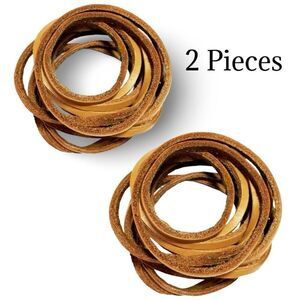 GOODLACE 2 Pieces at 1/8" x 60” Rawhide Leather Shoelaces, Color: Camel